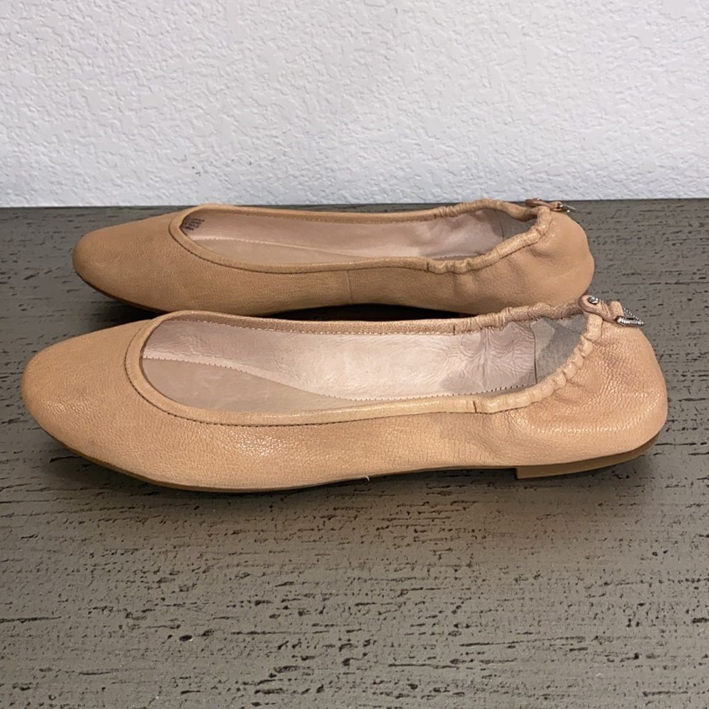 New Gianni Bini Kayson Leather Flats Pink Marble - Picture 4 of 6